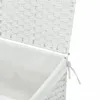 Panier à linge avec couvercle blanc 55,5x35x34cm résine Voir les images du produit 9