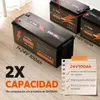Batería LiFePO4 de 24 V y 100 Ah con BMS, sistema de Vista previa de la imagen del producto 4