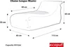 Ecopuf Master, taburetka kreslo Bean Bag Outdoor, chaise Náhľad obrázku produktu 2