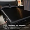 Satin Bettwäsche Set 198x203 Schwarz, 3 Teilig, Produktbild-Vorschau 5