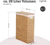 Lycce Wäschekorb mit Deckel Nischenwäschekorb Seegras Produktbild-Vorschau 5