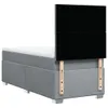 Boxspringbett mit Matratze Hellgrau 80x200 cm Stoff Produktbild-Vorschau 10