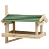 vidaXL Karmnik dla ptaków z litego drewna 35x29,5x21 cm Podgląd zdjęcia produktu 7