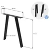 ML-Design Tischbeine Metall Schwarz 2er Set, Tischgestell Produktbild-Vorschau 7