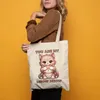 You Are My Meow Meow Süße Katzen Jutebeutel Cat Mom Dad Produktbild-Vorschau 4