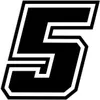 Autocollant numéro de course pour Moto "5" Race Moto GP, Voir les images du produit 1