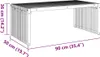 vidaXL Záhradný stolík, hnedý, 90 x 50 x 36 cm, masívne Náhľad obrázku produktu 7