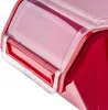 A close-up view of the corner of a red storage container with a clear lid. Produktbild-Vorschau