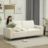 HOMCOM 3-Sitzer Sofa, Couch mit Armlehnen, Rückenkissen, Produktbild-Vorschau 2