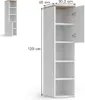 Universalschrank Vicco Wido Weiß/Sonoma 30.2 x 120 cm mit Produktbild-Vorschau 2