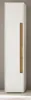 Bad Hochschrank "Center" weiß und Eiche Badschrank 34 x 200 Produktbild-Vorschau 2