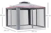 Pavillon mit Doppeldach,3x3m Wasserdicht Stabil Winterfest Produktbild-Vorschau 3