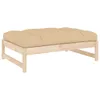 Gartenhocker 120x80 cm Massivholz Kiefer Produktbild-Vorschau 1