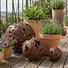 Metall Deko Rostkugeln - 3er Set / 20 / 15 / 10 cm - Garten Produktbild-Vorschau 7
