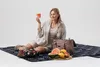 Zagatto Picknickdecke Stranddecke Decke 200x200cm mit Griff Produktbild-Vorschau 6