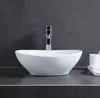 Lavabo ovale con troppopieno in Vetroceramica bianco per Anteprima dell’immagine prodotto 4