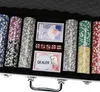 Izrielar 300 Pokerchips Spiel Pokerset Pokerkoffer Set mit Produktbild-Vorschau 6