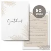 50x Gästebrief Karten Hochzeit - Lückentext Gästekarten als Produktbild-Vorschau 1