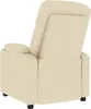 masážne kreslo vidaXL Cream Fabric Náhľad obrázku produktu 4
