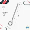 KOTARBAU® Schaukelhaken Schraubhaken M10 210 mm Verzinkter Produktbild-Vorschau 3