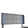 16-farbige LED-Bett, Doppelbett mit Steppmuster, Produktbild-Vorschau 18