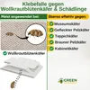 A collage showing a sticky trap for insects, with illustrations of various pests. Produktbild-Vorschau