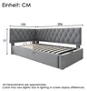 Flieks Polsterbett 90x200cm mit Stauraum, Tagesbett Produktbild-Vorschau 7