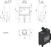 Kamineinsatz KRATKI FLOKI S 8 kW fi 160 Rohrset Produktbild-Vorschau 2