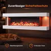 COSTWAY Chimenea eléctrica de 32 pulgadas, con calefacción Vista previa de la imagen del producto 7