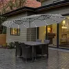 COSTWAY podwójny parasol 450x260cm z panelem słonecznym Podgląd zdjęcia produktu 2