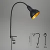 Lampe pince rétro E14 métal noir or Ø114mm bras flexible Voir les images du produit 4