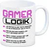 Gamer Logik Kaffeebecher in lila Produktbild-Vorschau 1