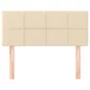 Kopfteil Creme 100x5x78/88 cm Stoff Produktbild-Vorschau 3