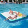 Outsunny Aufblasbare Badeinsel bis 500 kg Belastbarkeit Produktbild-Vorschau 2