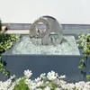 CLGarden Edelstahl Springbrunnen Yin Yang mit LED Produktbild-Vorschau 6