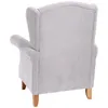 Ohrensessel Katria Bezug Veloursstoff Buche natur / silber Produktbild-Vorschau 3