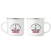 Mutter von 5 Kindern Emaille Tasse Lustig Energielos Tank Produktbild-Vorschau 3