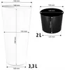 Květináč Prosperplast | Tubus Slim Shine | Bílá | 15 cm Náhled obrázku produktu 3