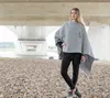 Knit Factory Jazz Poncho Cape - Grau - One Size Produktbild-Vorschau 6
