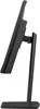 Side view of a black computer monitor on a stand. Produktbild-Vorschau