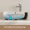 HOROW Aufsatzwaschbecken Keramik Handwaschtisch Trapezform Produktbild-Vorschau 6