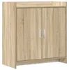 vidaXL Sideboard Sonoma-Eiche 72 x 36 x 80 cm Holzwerkstoff Produktbild-Vorschau 2
