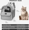Haustier Katzen Rucksack Hunderucksack mit Transparentes Produktbild-Vorschau 6