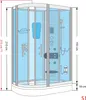 Duschkabine Komplettdusche Fertigdusche Dusche D60-73T1L Produktbild-Vorschau 4