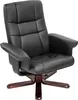 Fauteuil relax avec pied en croix - noir/marron Voir les images du produit 8