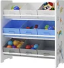 Detský regál "Boiro" s 9 skladacími boxmi 60 x 62 x 30 cm Náhľad obrázku produktu 5