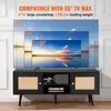 VEVOR Rattan-TV-Ständer, Fernsehschrank Boho-TV-Schrank für Produktbild-Vorschau 3