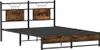 vidaXL Bettgestell ohne Matratze Räuchereiche 140x200 cm Produktbild-Vorschau 4