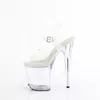 TREASURE-808FLA Damen Sandale von Pleaser, Transparent EU Produktbild-Vorschau 3