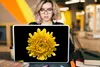 MuchoWow® Laptop Aufkleber Sticker Cover Eine gelbe Produktbild-Vorschau 5